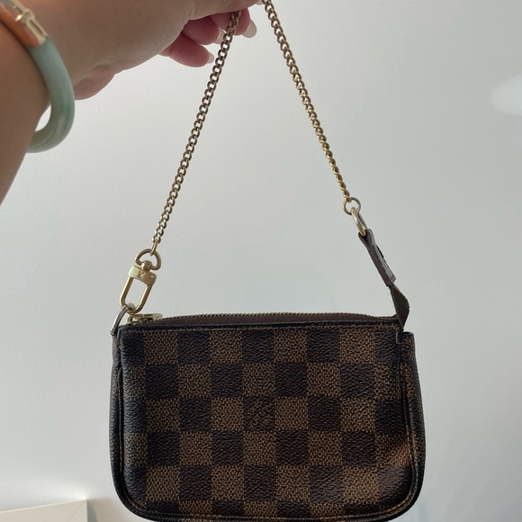 🤎 AUTHENTIC Louis Vuitton Damier Ebene Mini Pochette Accessoires 🤎 - Picture 2 of 6